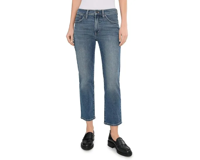 Джинсы Madewell Jules Slim Boyfriend In Concho Wash с завышенной талией и прямым кроем