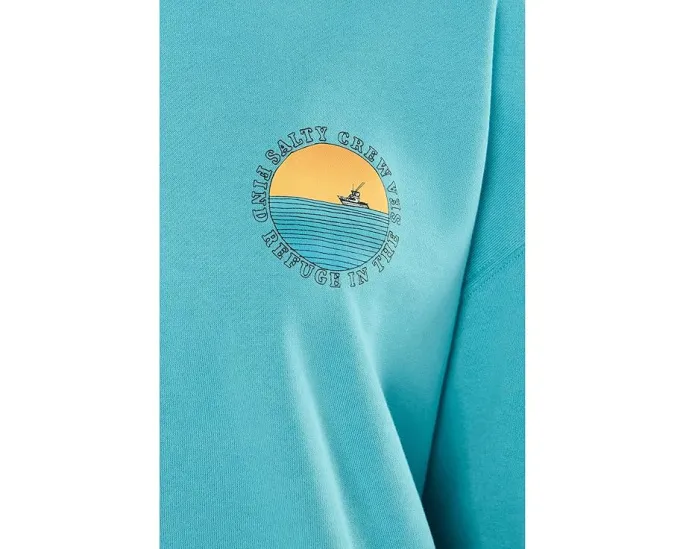 Salty Crew Оверсайз худи Sunset Crew с принтом