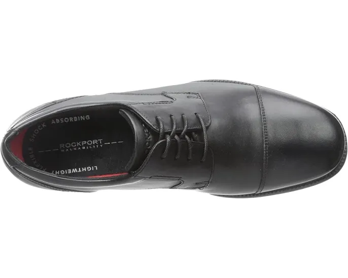Оксфорды Rockport Charles Road Cap Toe из гладкой кожи с амортизирующей стелькой