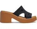 Сланцы Crocs Brooklyn с плетеным верхом и каблуком на платформе