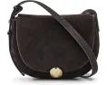 Маленькая сумочка Madewell Suede Sm Dakota Saddle Crossbody из мягкой замши с регулируемым ремнем