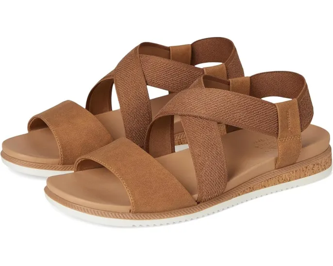 Веганские сандалии BOBS from SKECHERS Desert Kiss Low на переплетающихся ремешках