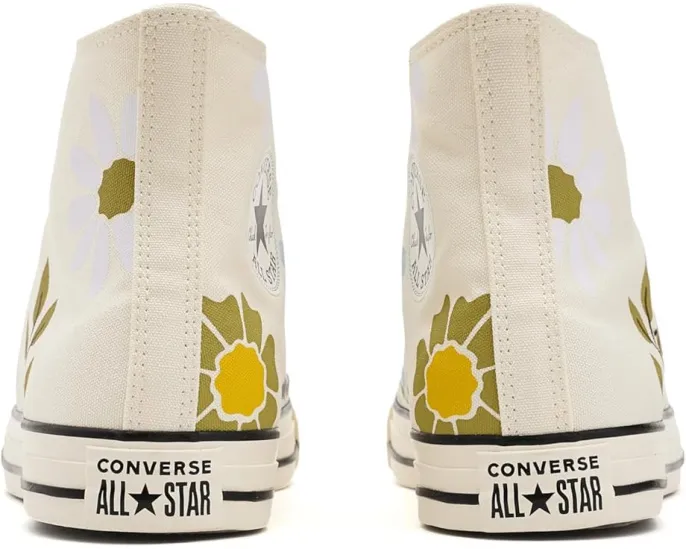 Кроссовки Converse Chuck Taylor All Star Retro Florals высокие с цветочным принтом