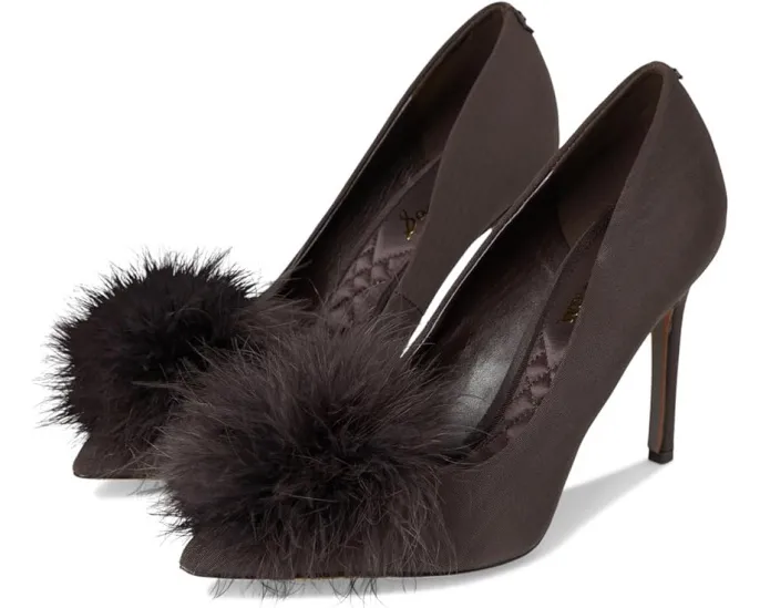 Туфли Sam Edelman Hazel Plush на шпильке с помпоном из искусственного меха