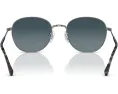 Солнцезащитные очки Ray-Ban 0RB3809 с металлической овальной оправой