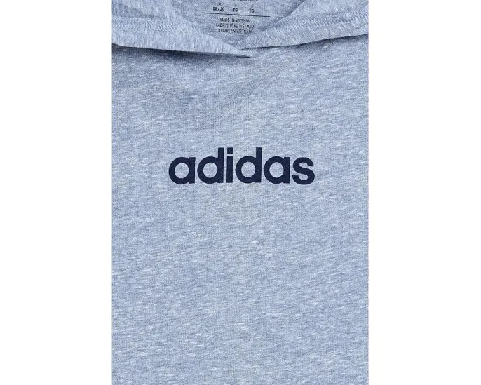 Детская футболка Adidas с капюшоном Snow Heather длинным рукавом