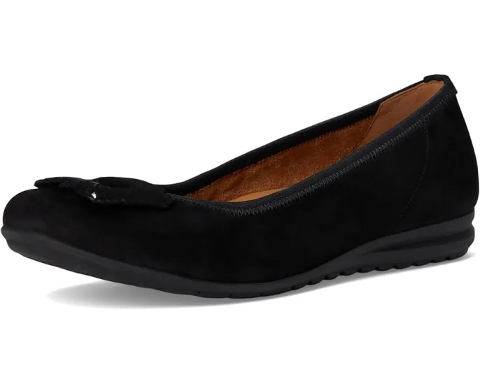 Балетки Gabor 62.623 из кожи на плоской подошве с резиновой подметкой