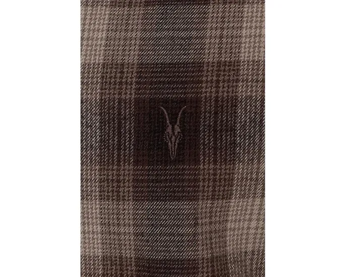 Рубашка AllSaints Iniko с длинным рукавом в клетку и вышивкой