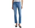 Прямые зауженные джинсы AG Jeans Mari со средней посадкой в цвете Minimalist
