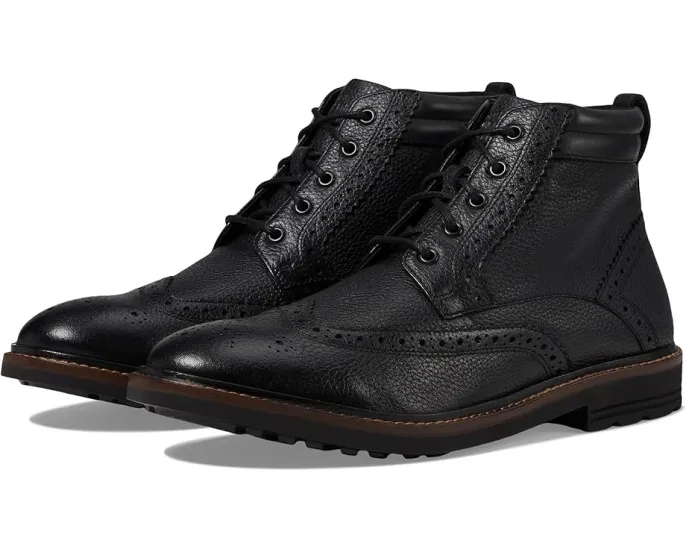 Кожаные ботинки Nunn Bush Odell 2.0 Wingtip с круглым носком и технологией Dual Comfort