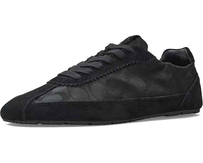 Coach Soft Sneakers с подписным нейлоном и замшей
