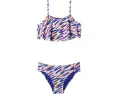 Детский купальник Under Armour Kids Brush Zebra Bikini с ярким принтом