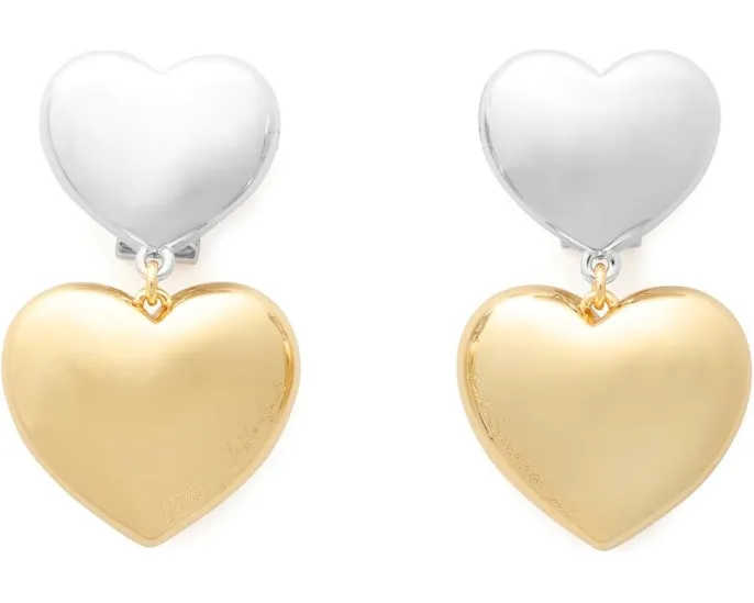 Серьги Heart You с двойными подвесками в виде сердец от Kate Spade New York