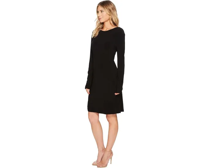 Платье Norma Kamali Long Sleeve Crew Dress To Knee свободного кроя