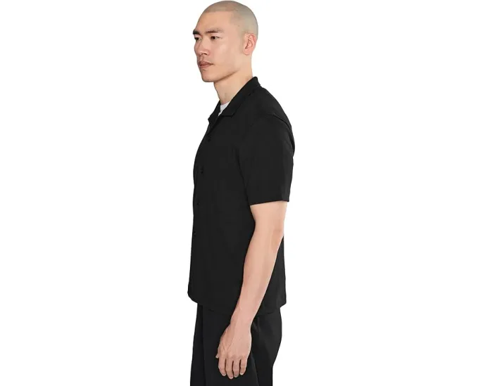 Рубашка Cabana Mesh Knit Short Sleeve от Vince черная