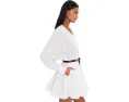 Платье-мини Norma Kamali Super Oversized Boyfriend с расклешенным подолом