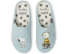 Тони Понс Домашние тапочки Snoopy из шерстяной смеси с резиновой подошвой
