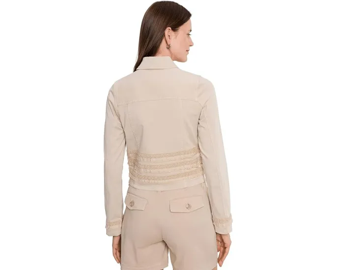 Куртка Liverpool Los Angeles в стиле ковбойки с кружевом и эффектом потертости