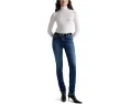 Джинсы AG Jeans Viola Mid Rise Skinny облегающие с эффектом stacking
