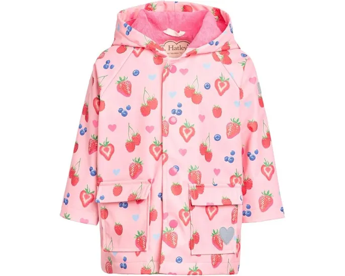 Непромокаемый плащ Hatley Kids Summer Berries на кнопках