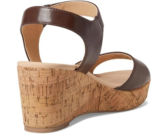 Сандалии Ranae на танкетке из пробки с регулируемой липучкой