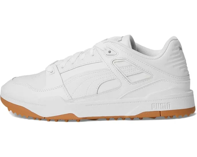 Кроссовки для гольфа Puma Slipstream-G с кожаным верхом и фирменным брендингом