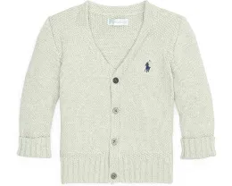 Детский кардиган Polo Ralph Lauren Kids с V-образным вырезом и вышитым пони