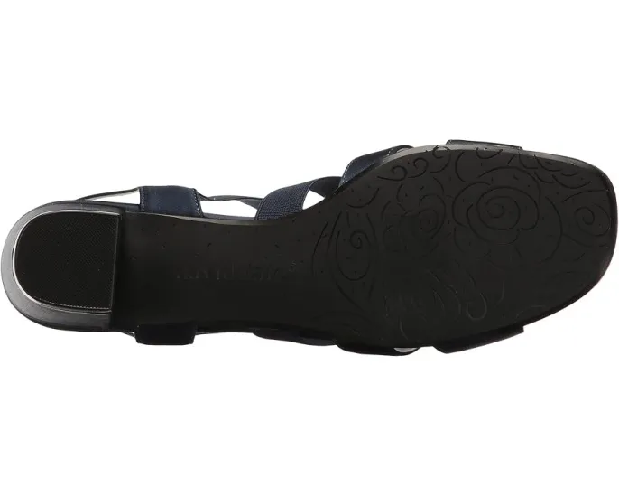 Вечерние сандалии David Tate Eve с кристаллами и квадратным носком