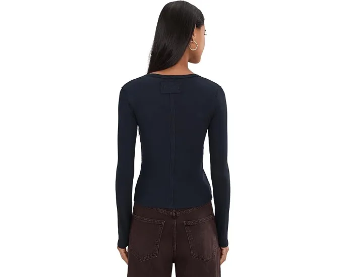 Облегающая блуза Neria с длинным рукавом от Free People и V-образным вырезом