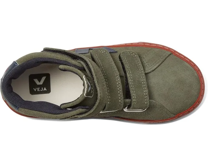 Кроссовки VEJA Small Esplar Mid Suede для детей с верхом из замши и застежкой на липучке