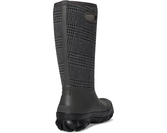 Зимние сапоги Bogs Whiteout Plaid с флисовой подкладкой и подошвой GlacialGrip