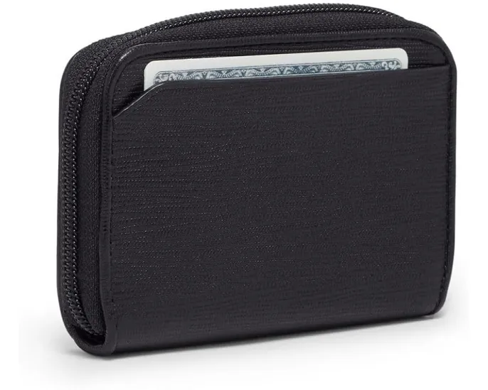 Картхолдер Tumi Zip Around Card Case на молнии из кожи