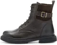 Spring Step Urbanattire кожаные полусапожки в байкерском стиле с молнией и пряжкой