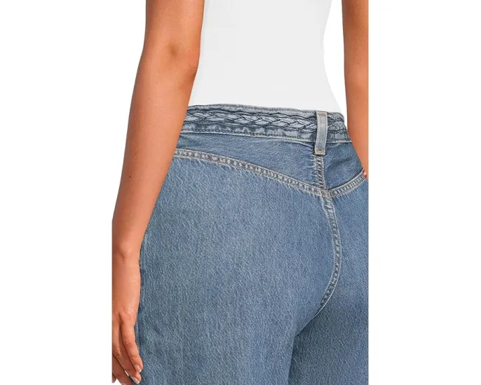 Джинсы Levi's® Premium Ribcage Wide Leg Braided с высокой талией и широкими штанинами