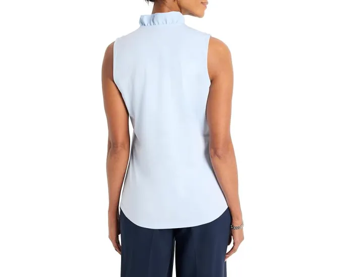 NIC+ZOE Petite Ruffled Around топ с рюшами по горловине