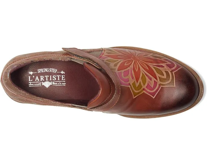 Лоферы Mastella с застежкой на липучке и каблуком 4 см