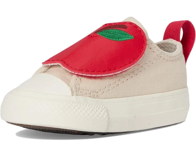 Детские кроссовки Converse Kids Chuck Taylor All Star с яблоками на липучке