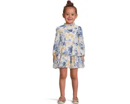 Платье Janie and Jack ярусами с цветочным принтом и высоким воротником