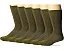 Mens Military Uniform All Season Rib Top Crew Boot Socks 6 Pack