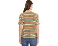 Поло KUT from the Kloth Livvy Stripe Knit с воротником