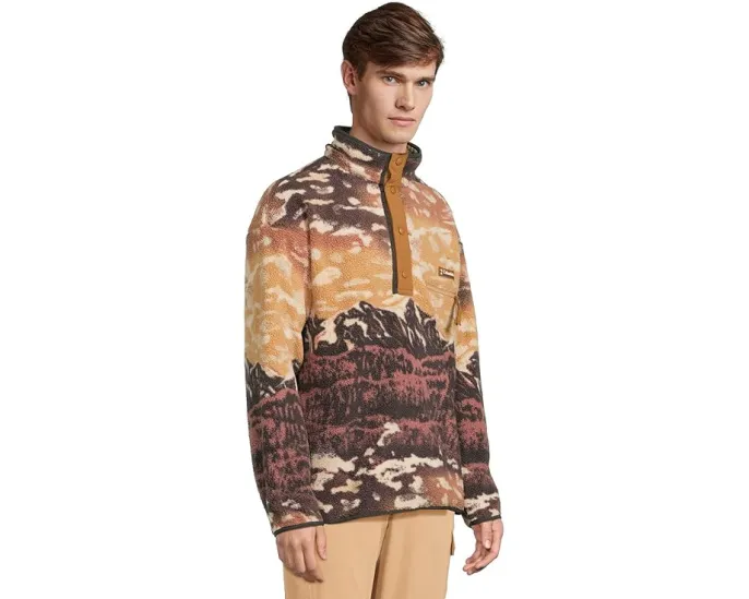 Толстовка Columbia Helvetia II Printed Half Snap Fleece с начесом и принтом