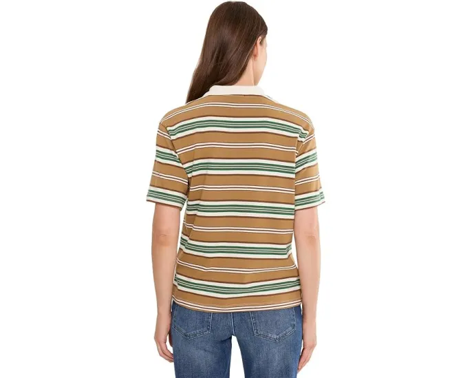Поло KUT from the Kloth Livvy Stripe Knit с воротником