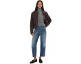Водолазка Madewell в полоску с драпировкой и отделкой Coverstitch