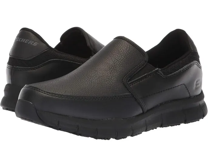 Рабочие туфли SKECHERS Work Nampa Annod без шнуровки с Memory Foam