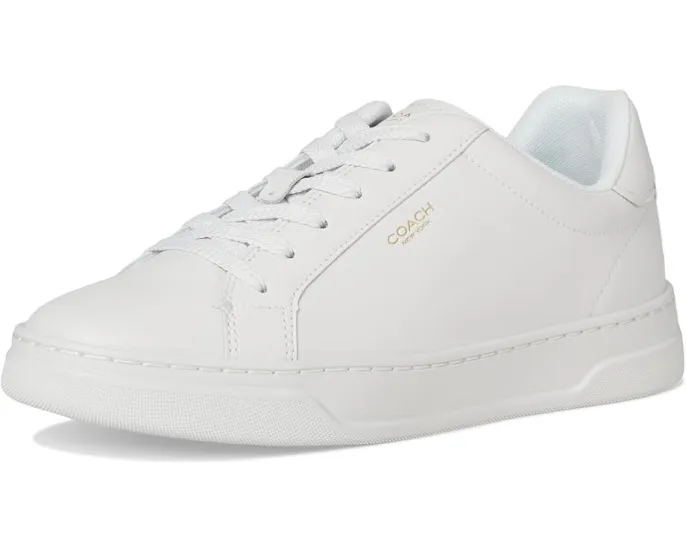 Кожаные кроссовки High Line Leather Sneaker от COACH с амортизированным воротником