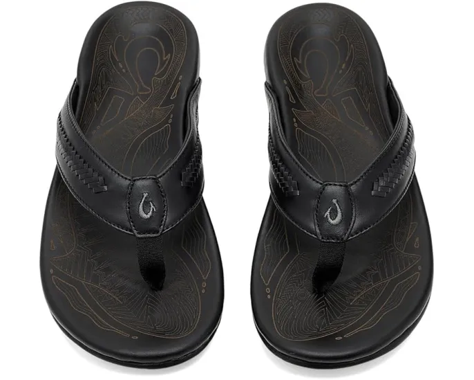 Кожаные сандалии Mea Ola Mano с ремешками и детальной проработкой OluKai