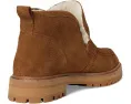 Ботинки Rory Lug Loafer Bootie из замши с овчиной и подошвой на протекторе Madewell