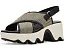 Сандалии SOREL Kinetic Aura Slingback Txt с текстильным верхом и квадратным каблуком