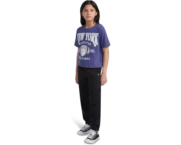 Брюки abercrombie kids Essential Fleece Jogger из переработанного флиса с эластичным поясом