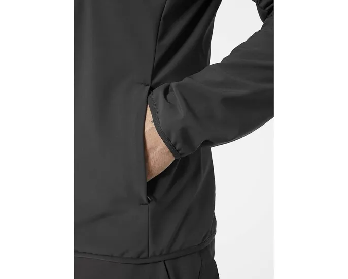 Куртка Helly Hansen Crew Softshell Jacket 2.0 с водоотталкивающей мембраной и флисовой подкладкой
